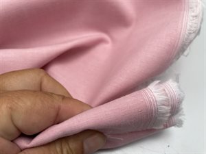 Fastvævet - garnfarvet poplin, old rose meleret, kommer igen uge 24